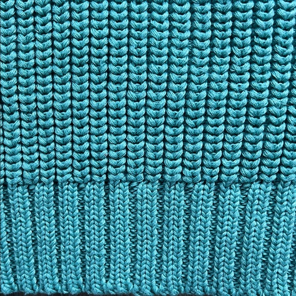 Z Supply Teal Knit Crop Top Size L - Picture 4 of 15